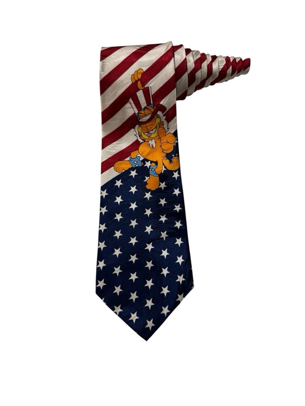 Garfield By Keith Daniels Neckwear Uncle Sam Patriotic Silk Novelty Necktie